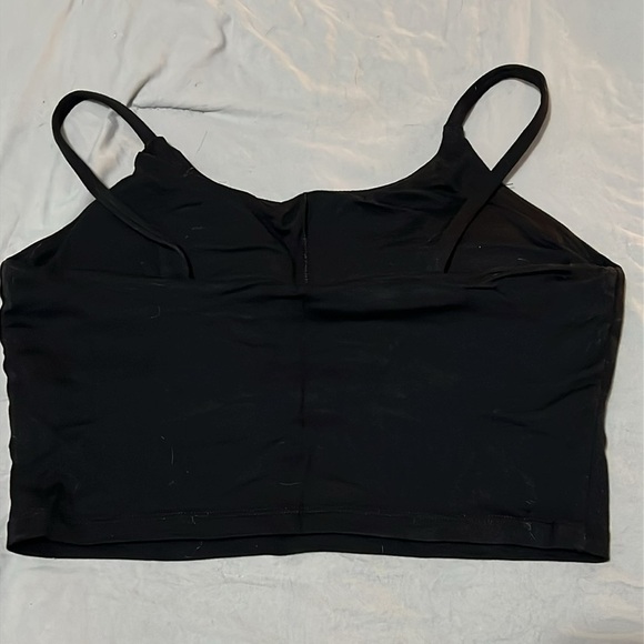 Halara Black Cropped Brami w/ Built-In Bra - Picture 2 of 3
